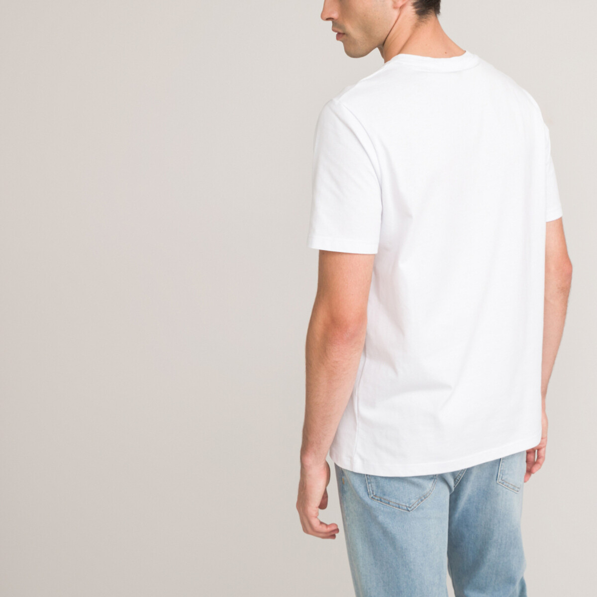 COLEÇÃO LA REDOUTE<br>Camiseta com gola redonda e mangas curtas