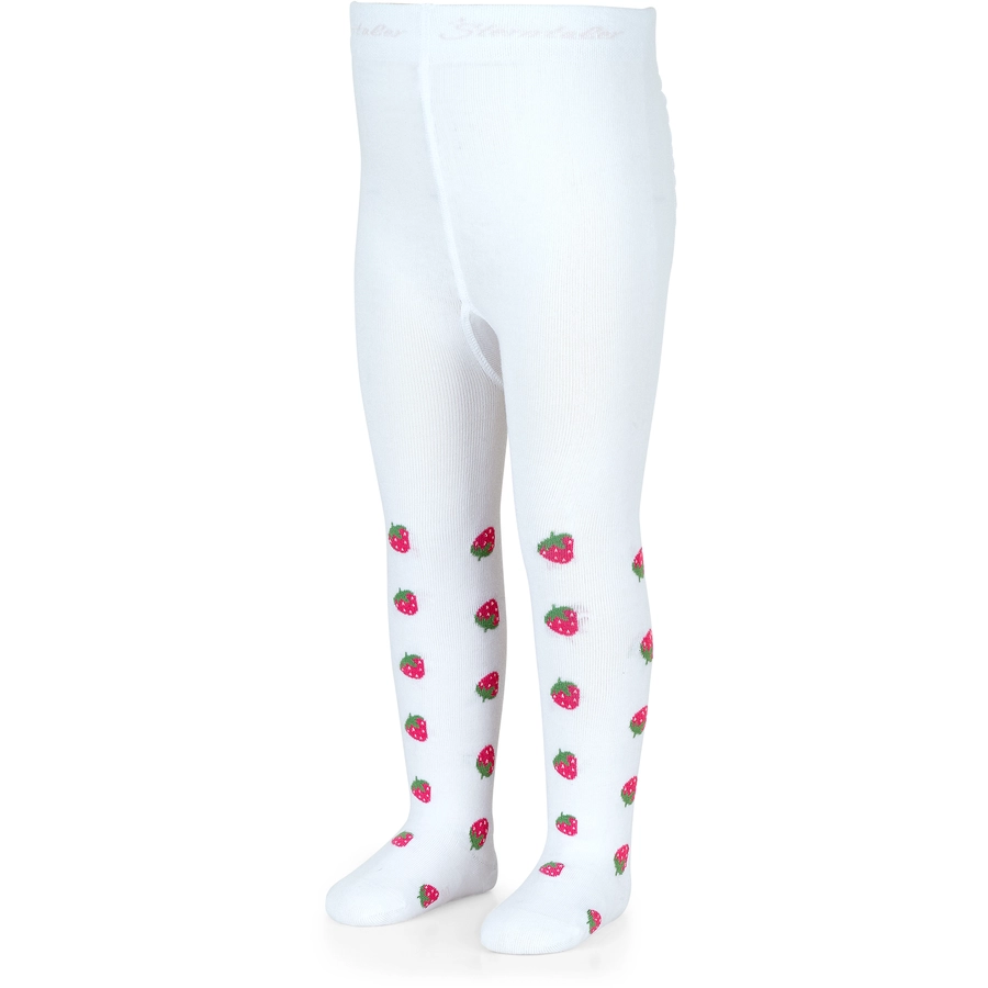 Sterntaler Strumpfhose Erdbeeren weiß