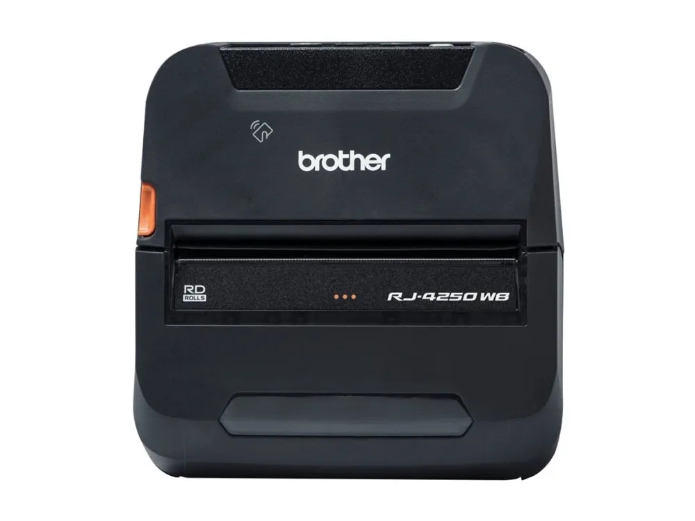 Brother RuggedJet RJ-4250WB - Etiketprinter - direkte termisk - Rulle (11,3 cm) - 203 dpi - op til 127 mm/sek. - USB 2.0, Wi-Fi(n), NFC, Bluetooth 4.2