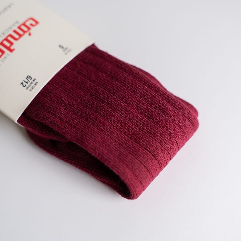 Strømpebukse rib cherry - Cóndor - Rumpetroll