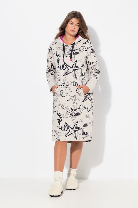 Sweatkleid, Kapuze, Langarm, OEKO-TEX