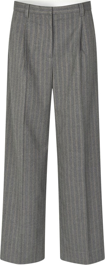 Second Female Hollanda Trousers Dark grey melange