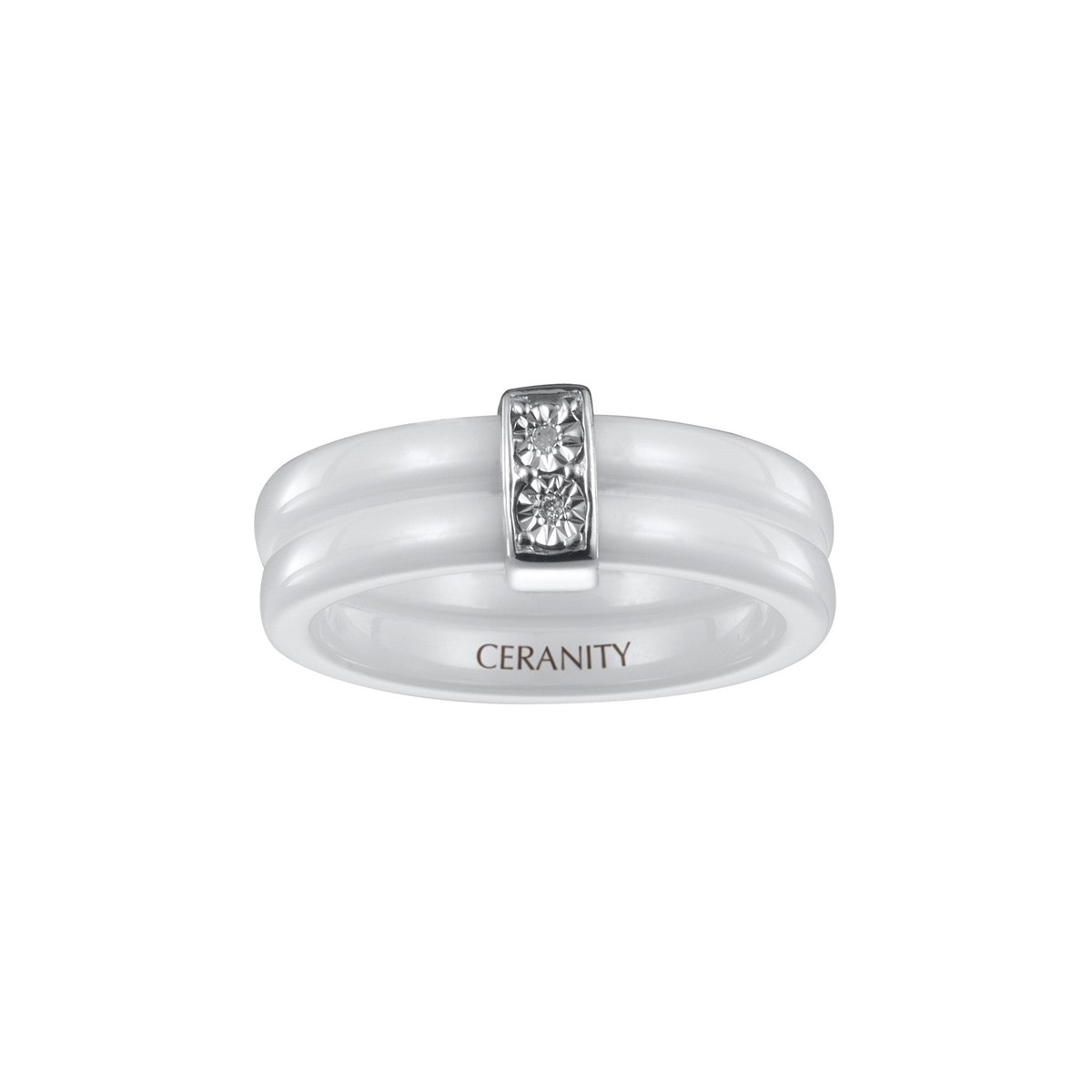 Bague en Argent avec diamant blanc