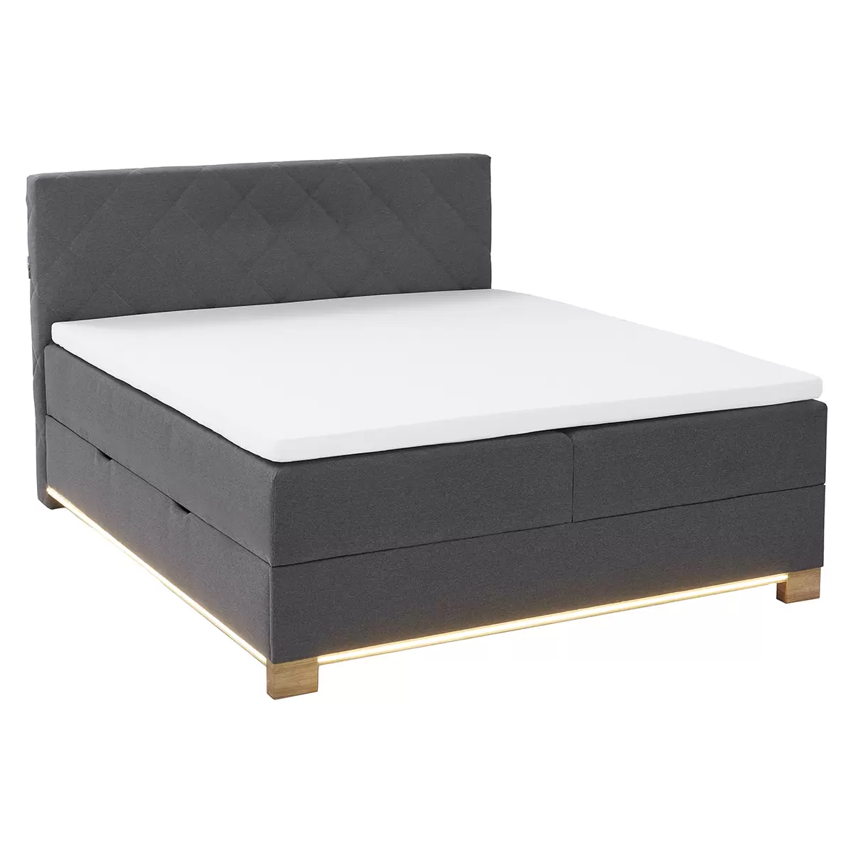 Boxspringbett Messina 160x200 Anthrazit