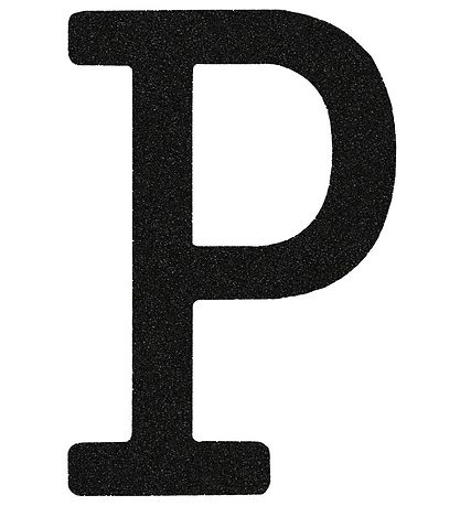 That's Mine Buchstabe - P - Schwarz Glitzer