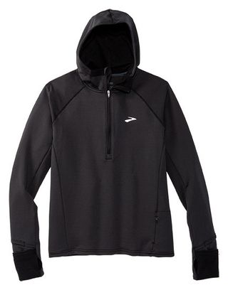 Haut à capuche thermique Brooks Notch Thermal Hoodie 2.0 Noir Femme