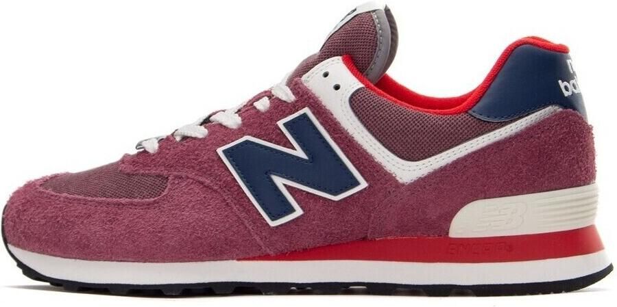 New Balance 574 sneakers donkerrood blauw wit