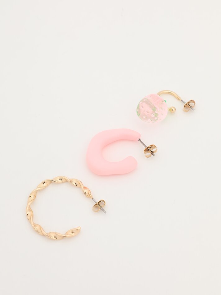Conjunto de 3 brincos - Variados