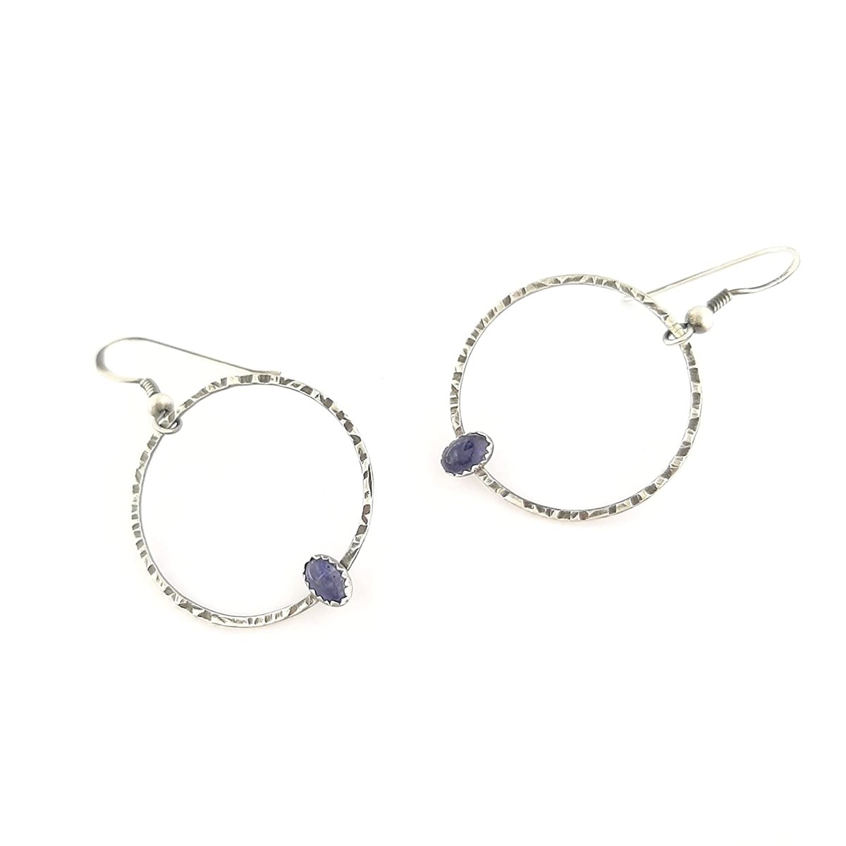 Créoles Axé Iolite Argent 925