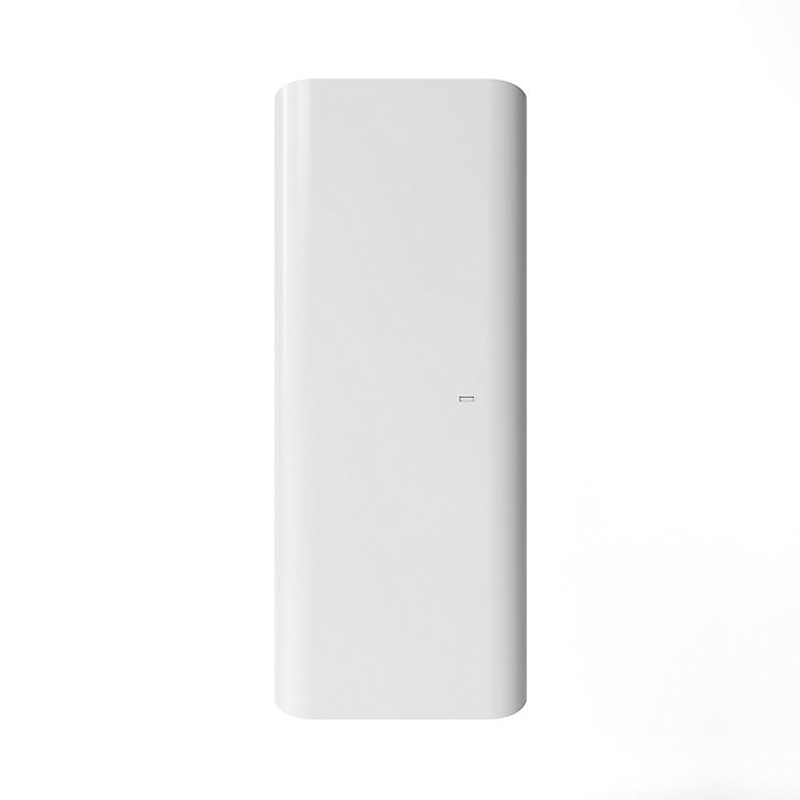 Radiateur connecté électrique à inertie sèche GoodHome Florya blanc 1000W vertical