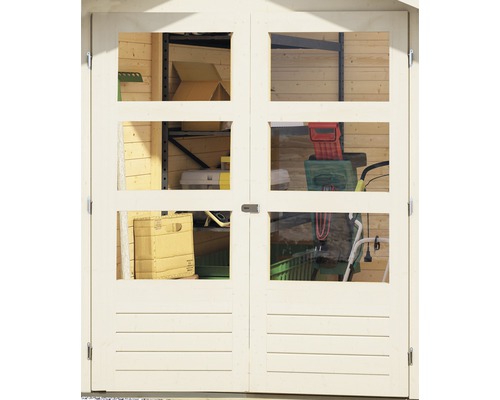 Karibu Kodiak 3 tuinhuis met 2,8 m uitschuifbaar, achter- en zijwanden 545 x 238 cm, terragrijs