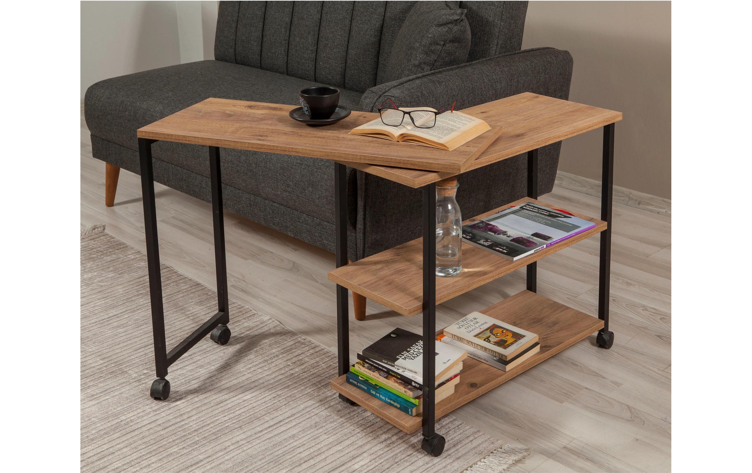 Couchtisch Melin 70 x 30 x 63 cm, Braun<br>Nebentisch