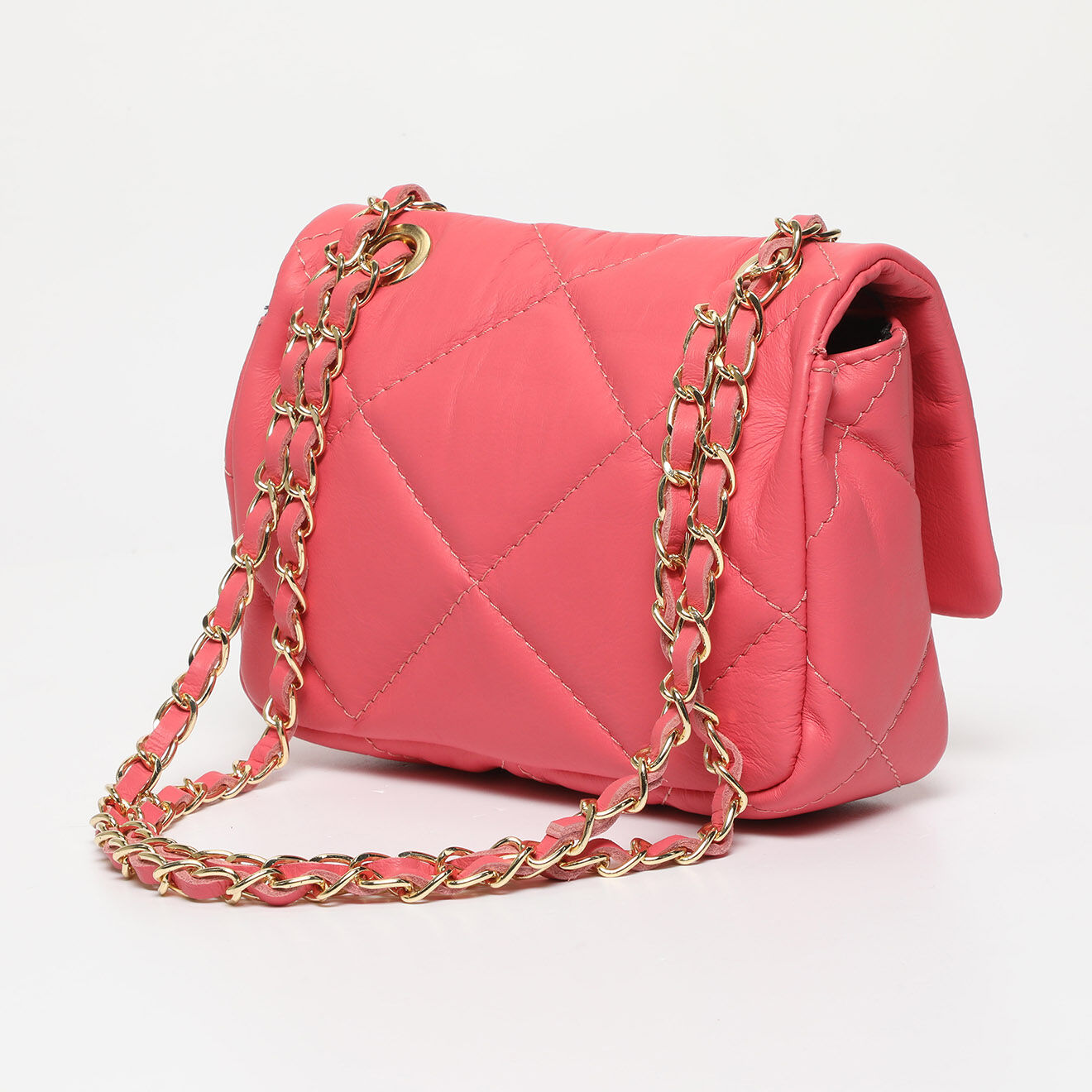 Victor & Hugo Sac bandoulière en Cuir Giulia rose - 21x16x7 cm