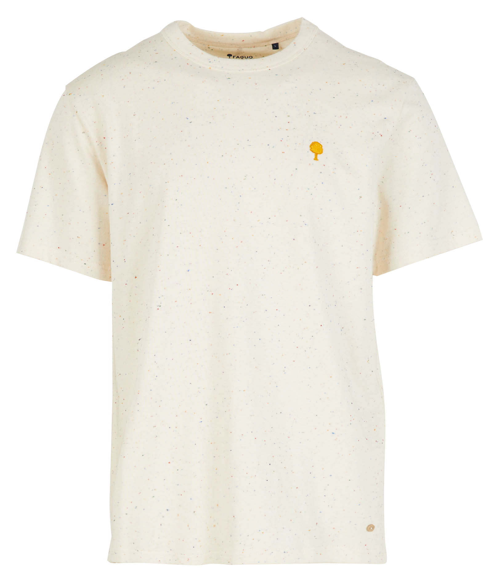 LUGNY - Tee-shirt ample col rond moucheté | Beige