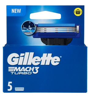 Gillette Mach3 Turbo Navul Scheermesjes 5ST