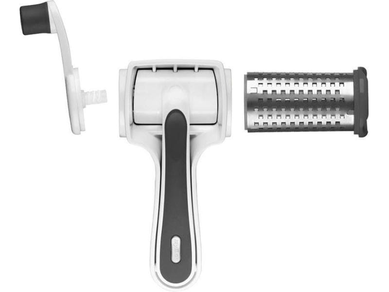 Zyliss Trommelreibe Classic Weiss/Gelb Trommelreibe mit Anti-Rutsch-Applikationen