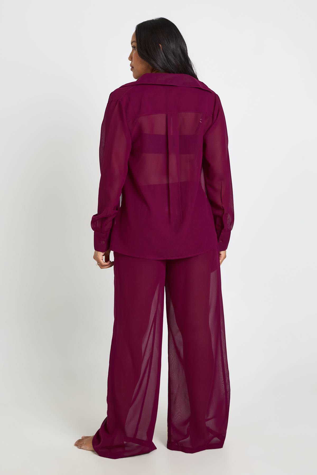 boohoo Pantalon De Plage En Mousseline De Maternité