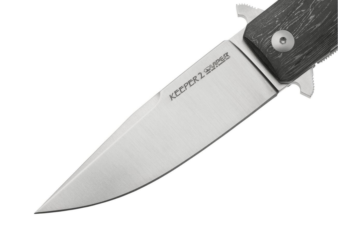 Viper Keeper 2 V6000FCL Satin Elmax, Stainless Steel Carbon Fiber, zakmes