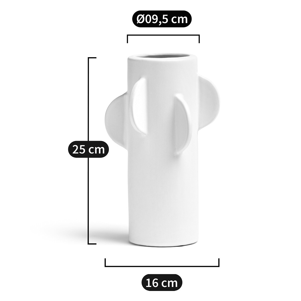 LA REDOUTE INTERIEURS<br>Vaso de cerâmica Alt.25 cm, Caldero