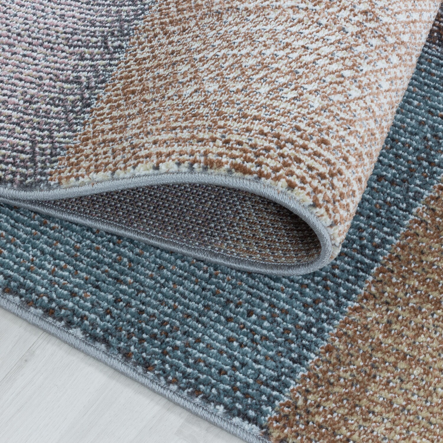 Moderner Designer Kurzflor Teppich - Karo Design für Wohnzimmer, Schlafzimmer