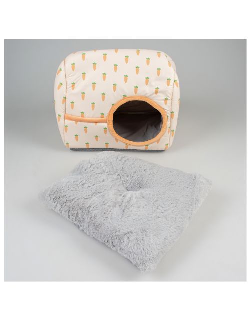 Duvo+ Carrot Schuilplaats Pluche - Slaapplaats - 30x25x23 cm