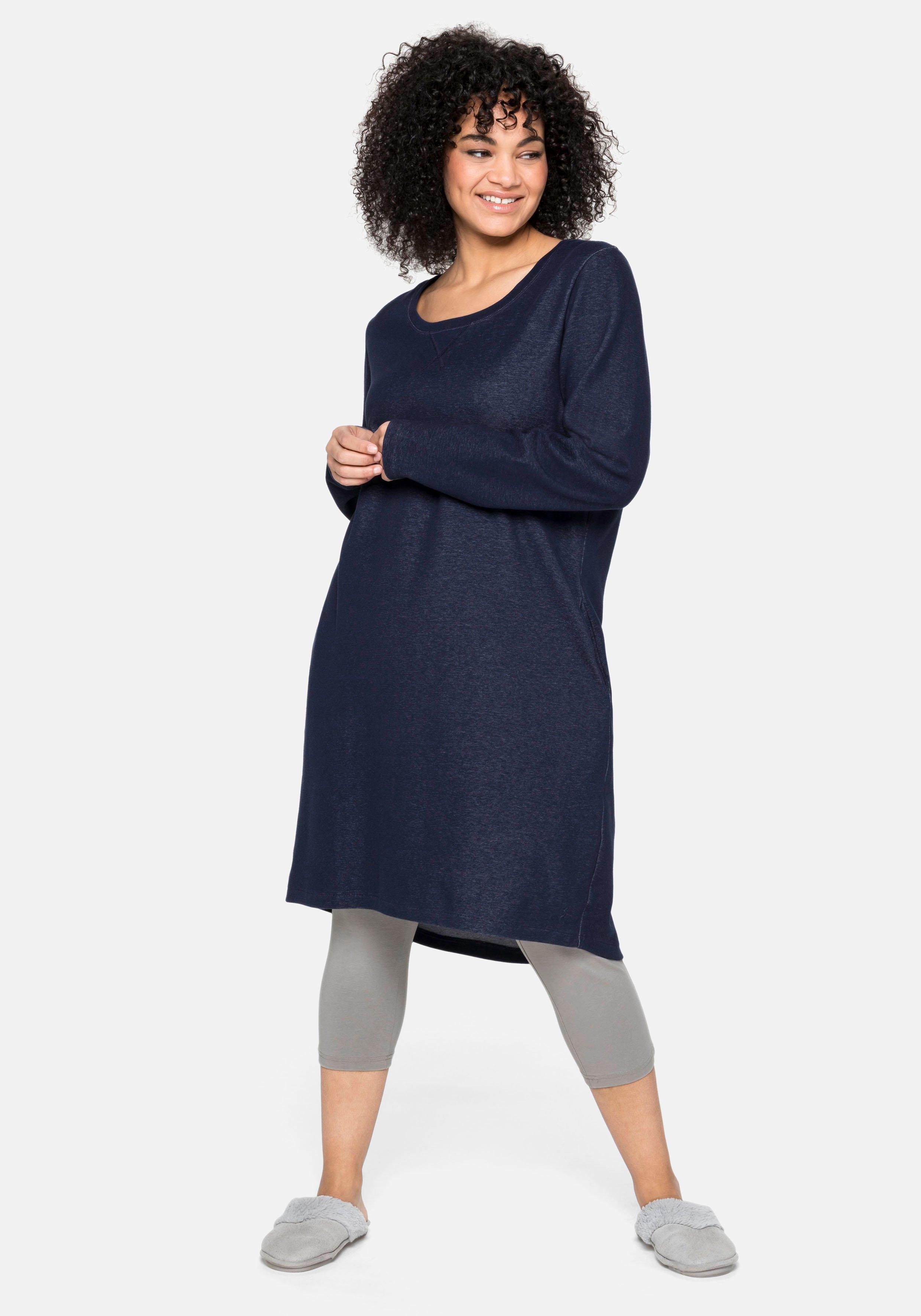 Jerseykleid mit Taschen und regulierbarer Taille