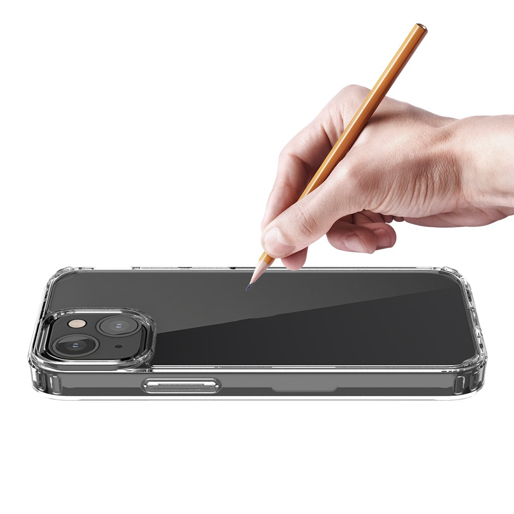 iPhone 13 Mini Hybrid Hülle TPU Bumper   Acryl Rückseite - Transparent
