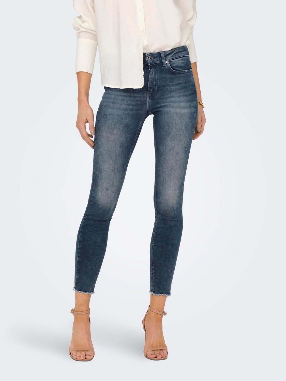 ONLBLUSH Mittlere Taille Skinny Fit Jeans Special Blue Grey Denim