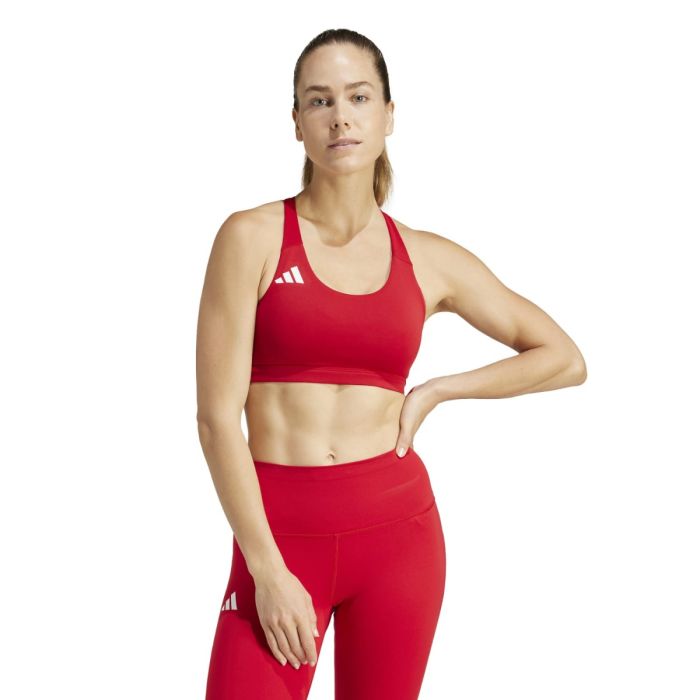 adidas Dame BH Adizero Medium-Support Bra Rød