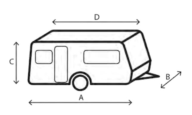 Schutzhülle Caravan 750 - 800 cm
