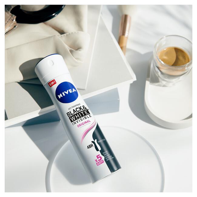 NIVEA Invisible Black & White Original Anti-Transpirant Deodorant Spray 150 ML