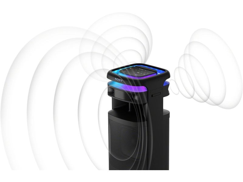 Sony Bluetooth Speaker ULT Tower 10 Schwarz Tragbarer Bluetooth Party-Lautsprecher