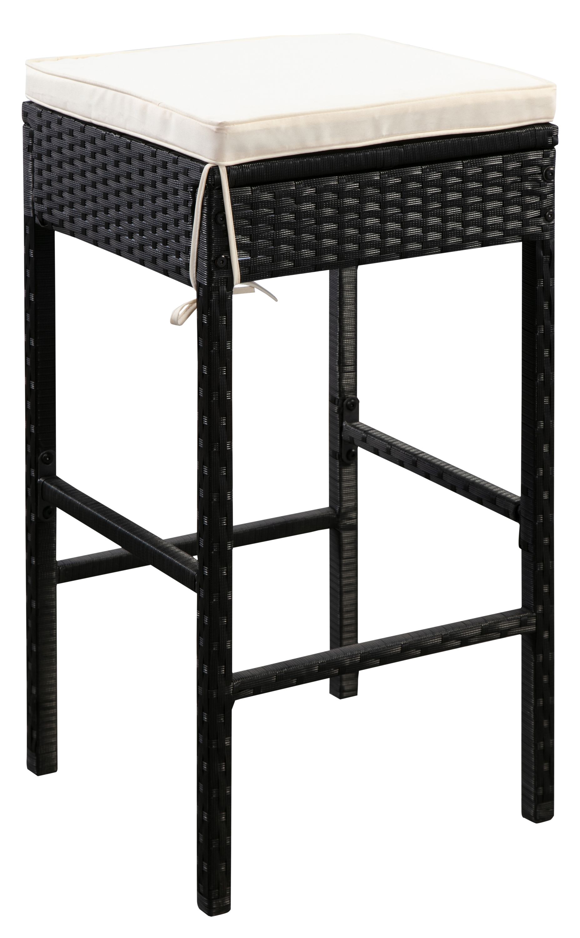 Rattan Bar Set MODENA schwarz