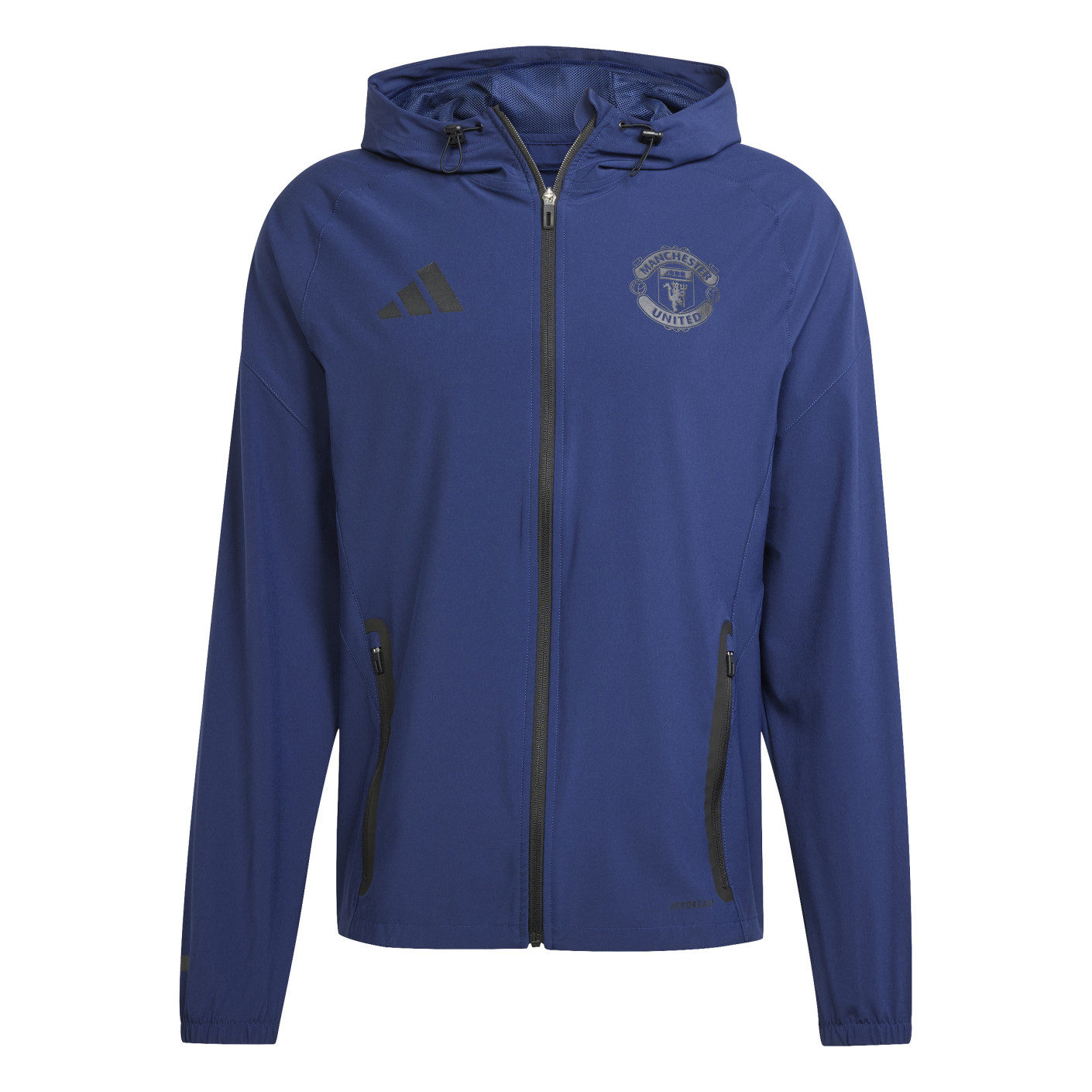 adidas Manchester United Vis Tech Trainingspak Full-Zip 2024-2025 Blauw