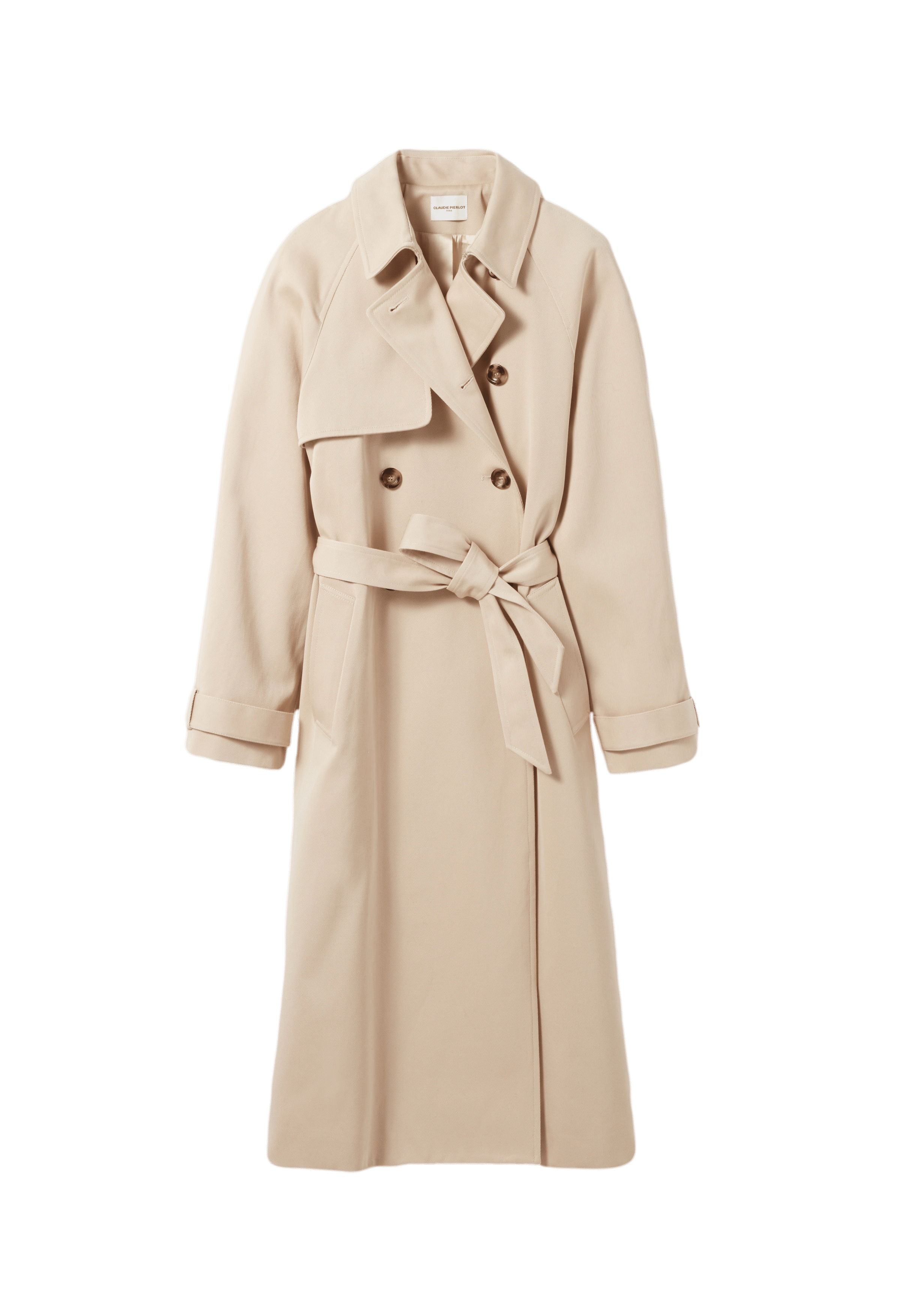 Trench classique 7/8eme en coton | Beige