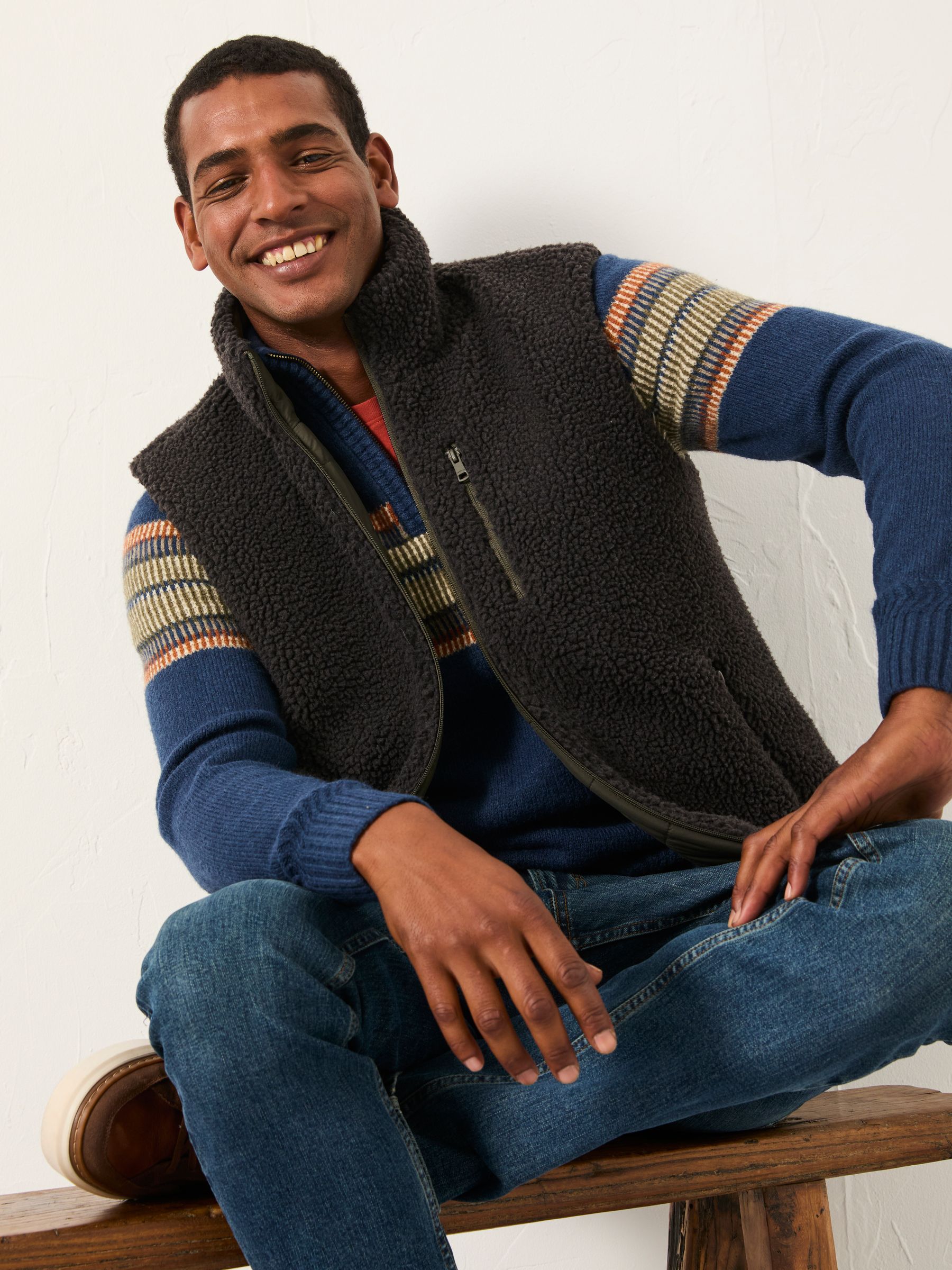 Kakigroen - FatFace 2 in 1 omkeerbare bodywarmer