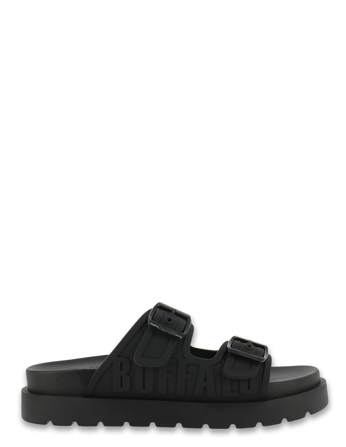 buffalo mules compensées femme eve sol vegan noir