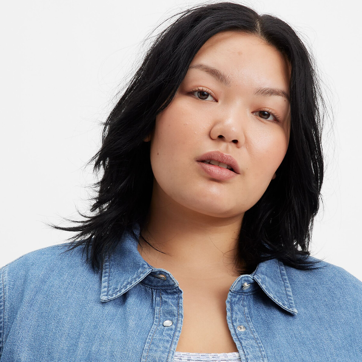LEVI'S PLUS<br>Jeanshemd Essencial Western