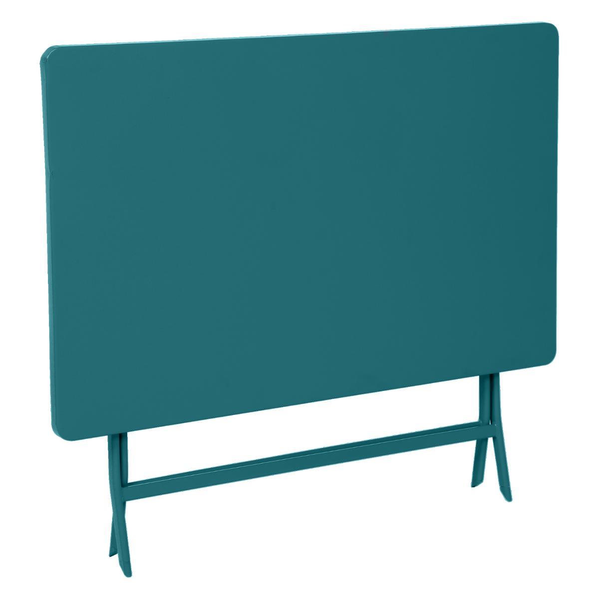 TABLE GREENSBORO RECTANGLE BLEU CANARD 4 PLACES
