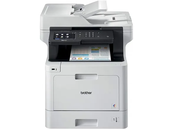 Brother MFC-L8900CDW - Multifunktionsprinter - farve - laser - 215.9 x 355.6 mm (original) - A4/Legal (medie) - op til 31 spm (kopiering) - op til 31 spm (udskriver) - 300 ark - 33.6 Kbps - USB 2.0, Gigabit LAN, Wi-Fi(n), USB vært, NFC - med 3 års On