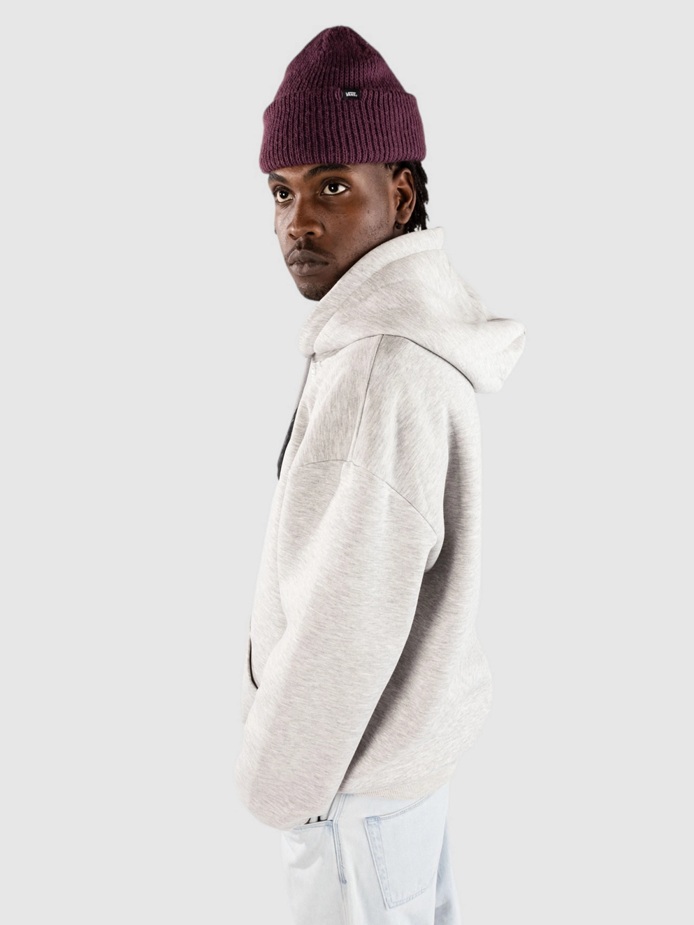 Method Mag Vortex Zip Hoodie heather gray