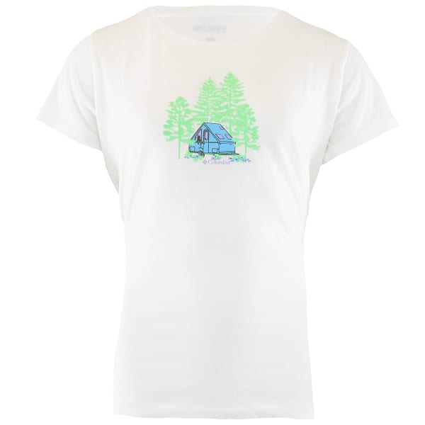 T-shirt randonnée COLUMBIA DAISY DAYS™ SHORT SLEEVE GRAPHIC TEE WHITE/BEST SITE GRAPHIC