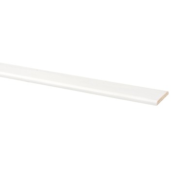 Afdeklijst grenen wit gegrond 5x37 mm 270 cm