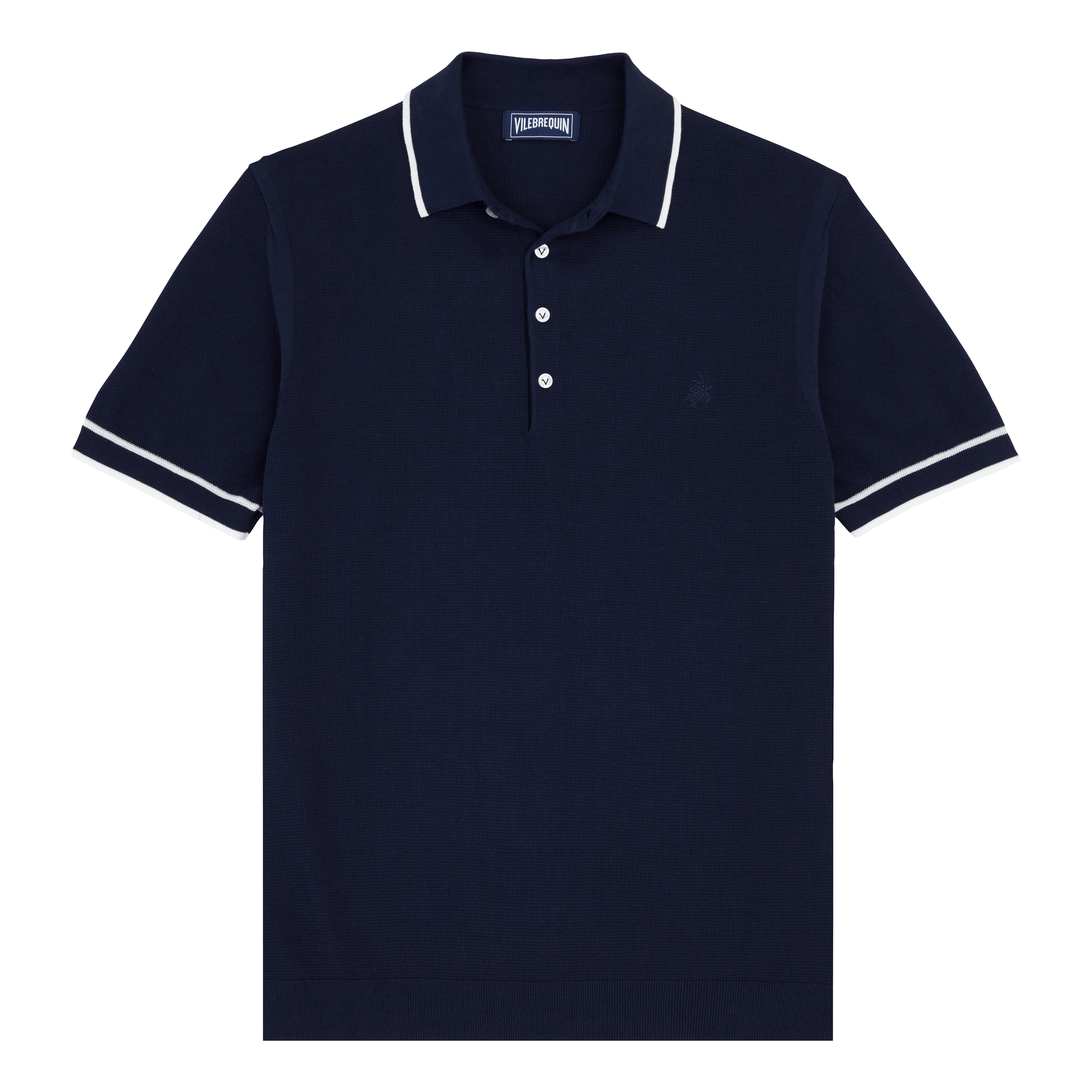 Polo en Coton Tricoté Homme Uni | Polo Homme Vilebrequin