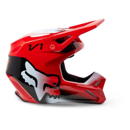 Casque cross Fox YOUTH V1 TOXSYK - ENFANT - Rouge / Bleu