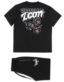 Icon dice set - zwart
