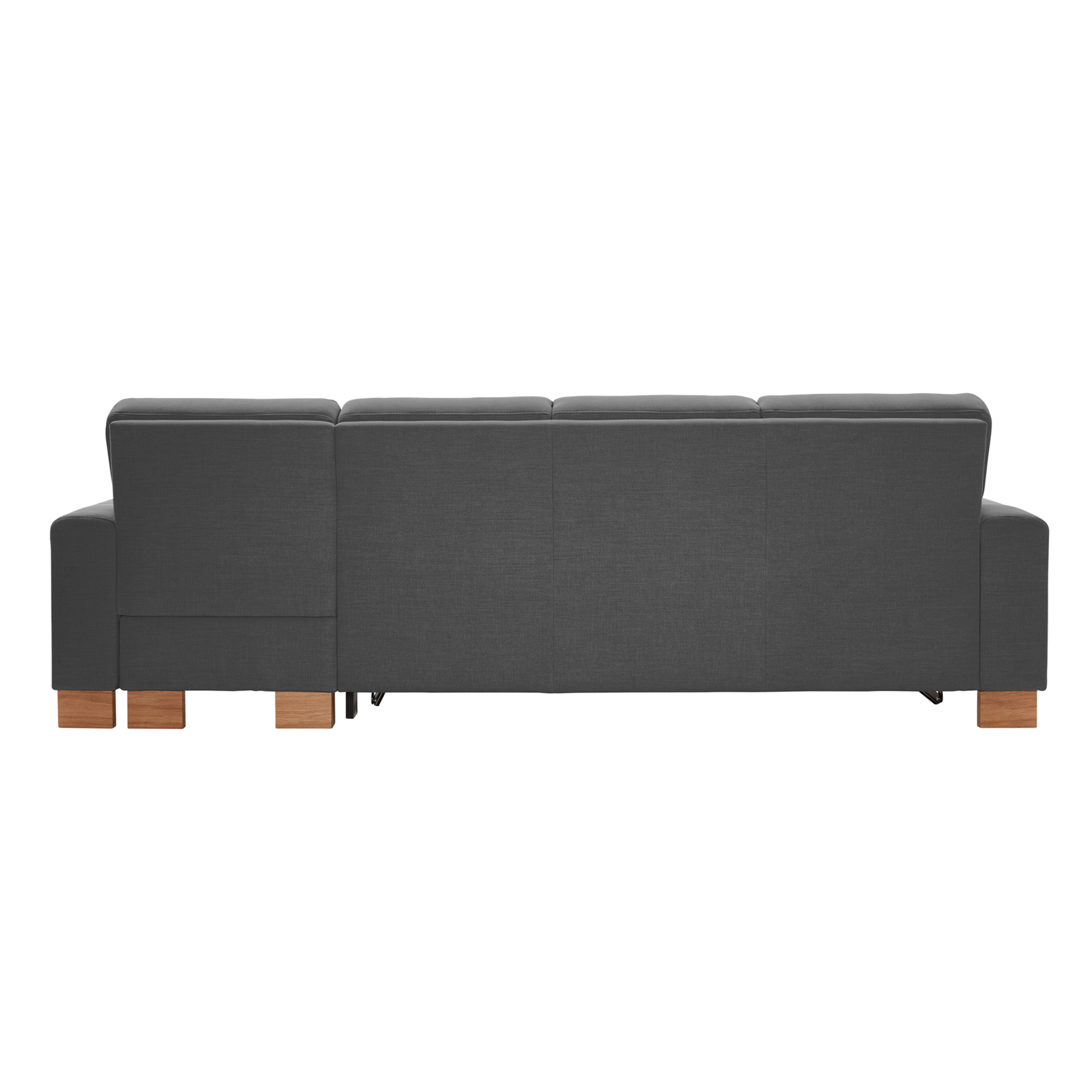 polsterpower Ecksofa - Miro grau - Basismodell - Recamiere rechts