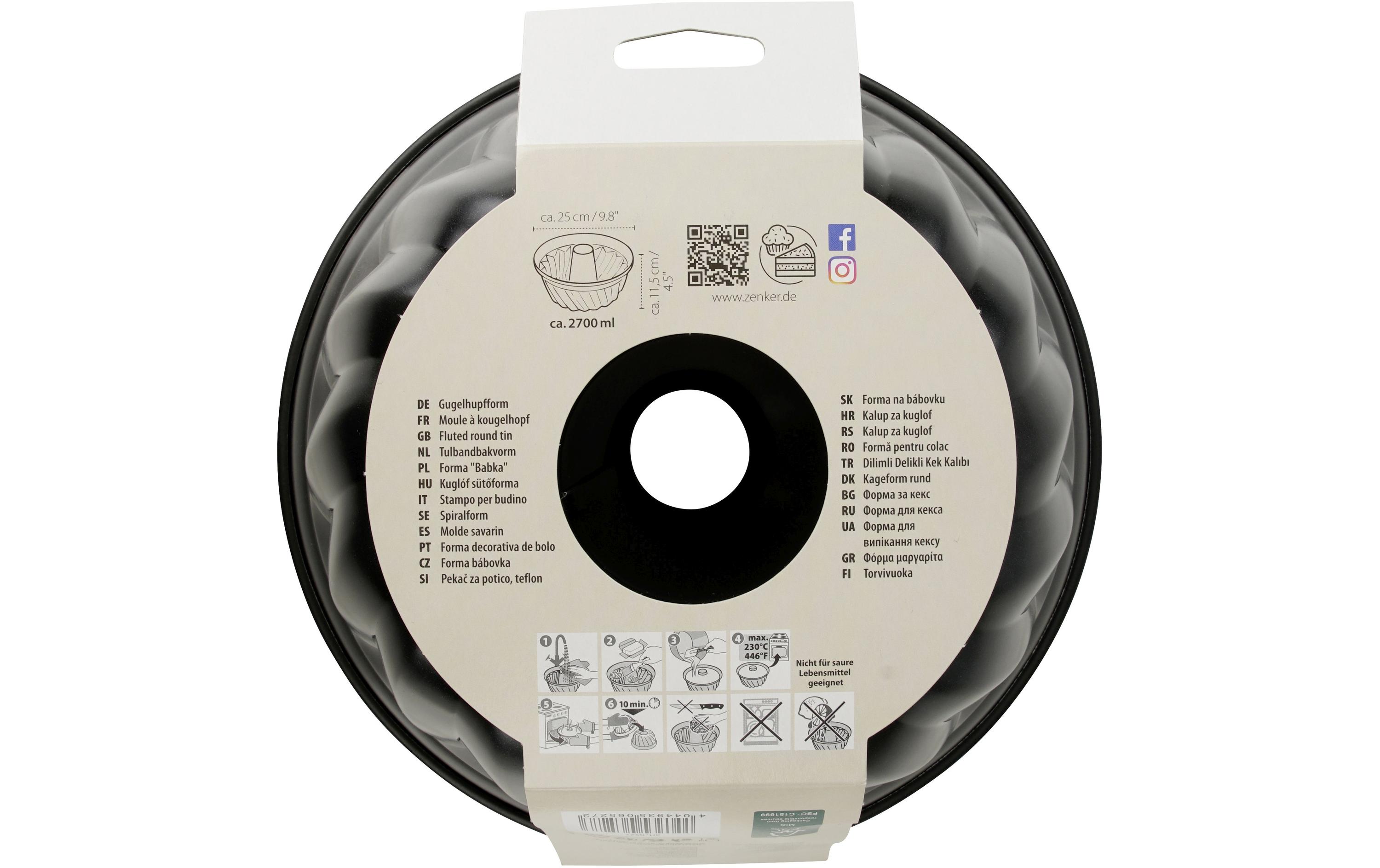 Gugelhupf-Backform Black Metallic Ø 25 cmGugelhopf Form