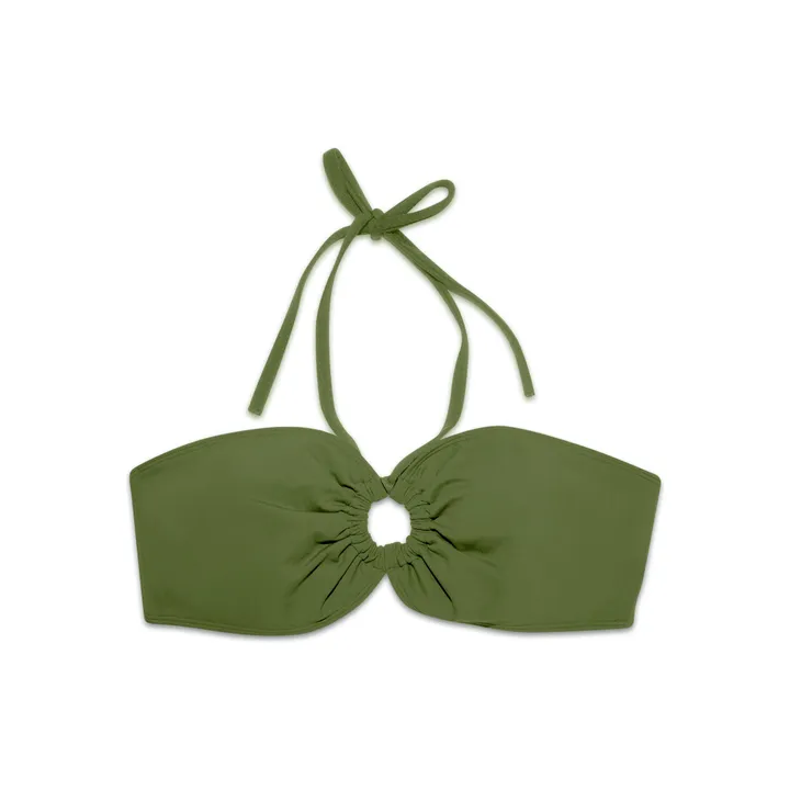 Miska Paris Haut de Maillot de Bain Bandeau | Vert kaki