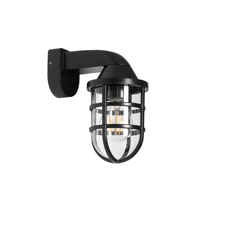 Moderne buiten wandlamp zwart IP54 - Joeri
